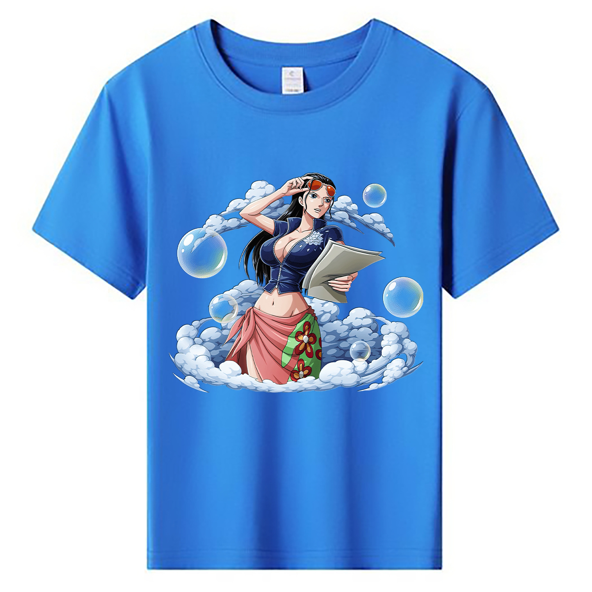 ワンピース ニコ・ロビン ONE PIECE Nico Robin 綿100％キッズTシャツ（フロントプリント）